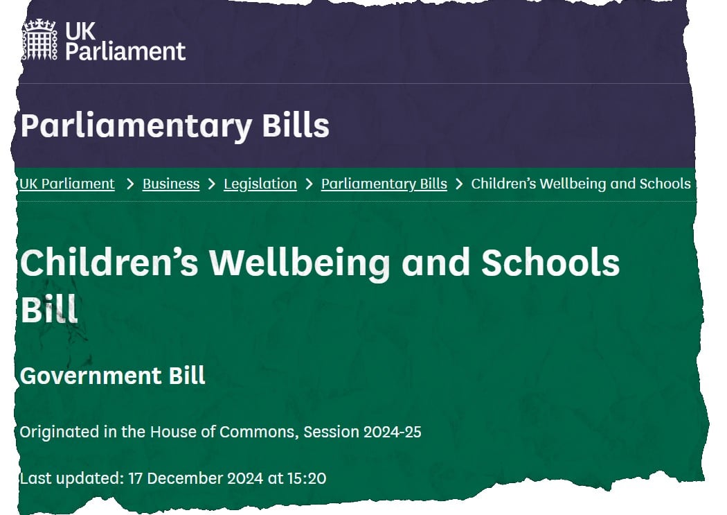 A screenshot of the UK Government website showing Chrilsres wellbeing and Schools.